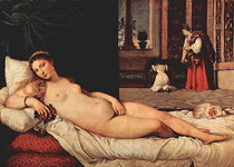 Renaissance Aktmalerei - Venus von Urbino von Tizian