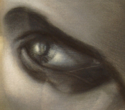 Auge überlegend - Gesichtsmimik im Detail