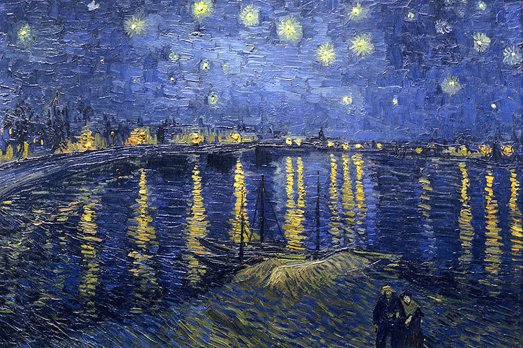 pastose Malweise Ölbild von Van Gogh in Impasto-Technik