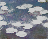 Seerosen, Claude Monet, dunkele Farbtöne